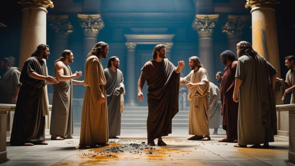 la purificación del templo relatada en Marcos 11:15-19